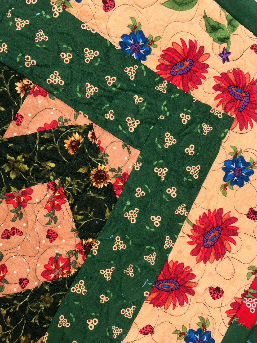 All the Leaves are Brown Throw / Lap Quilt Demee Design