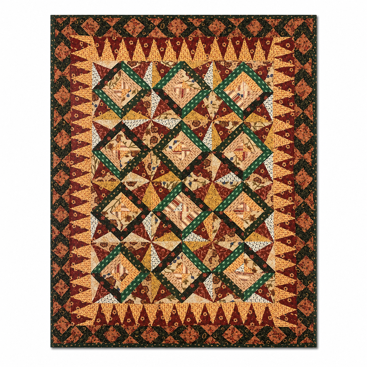 Autumn Throw / Lap Quilt Demee Design