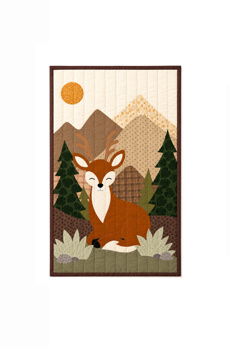 Deer Wall Hanging - Textile Art, Nursery Decor Demee Design