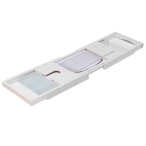 Serenity Bamboo Bath Caddy - White Ivory & Deene