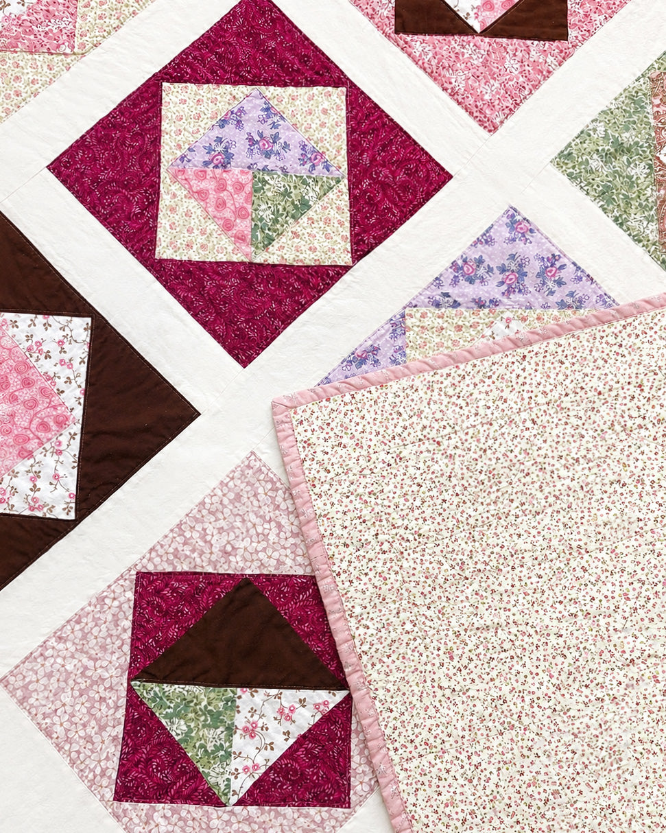 Garden Whispers Throw / Lap Quilt Demee Design