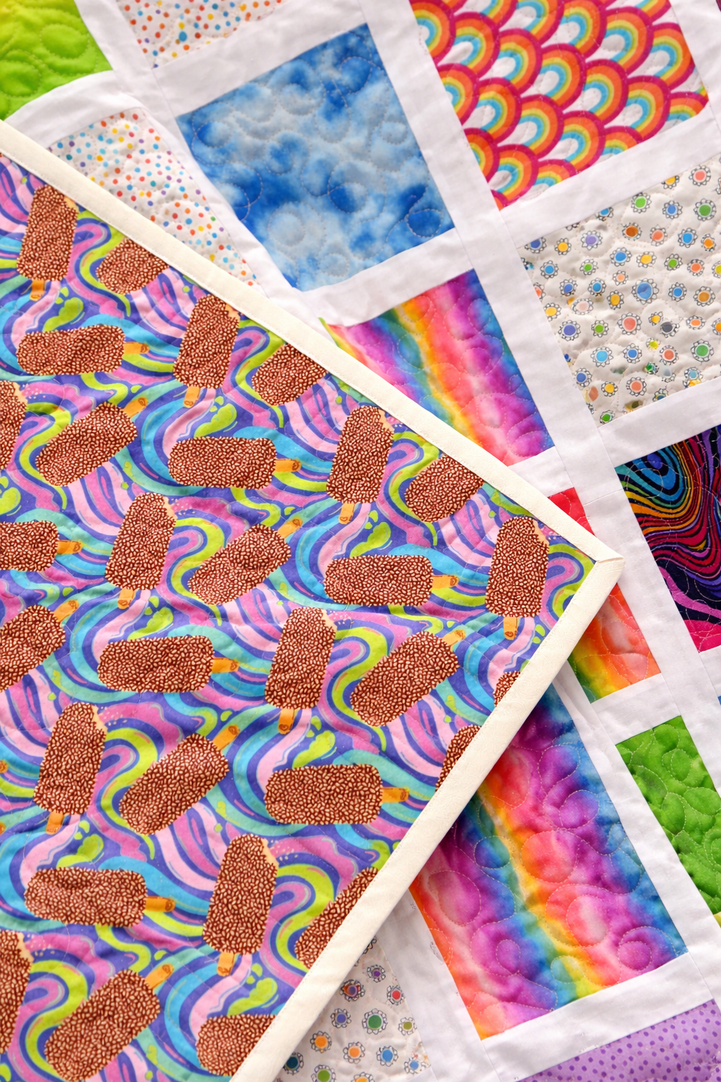 Rainbow Melody Quilt / Throw Demee Design