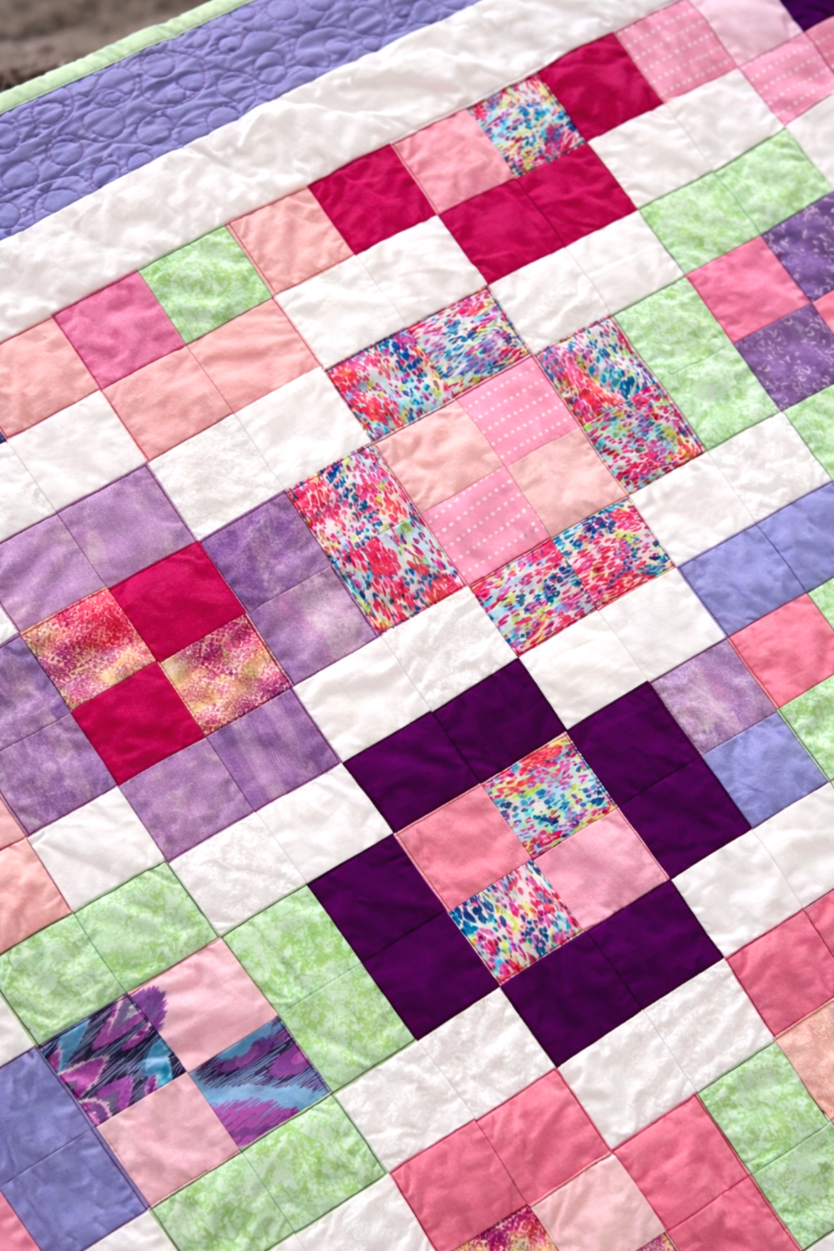 Pastel Garden Baby Quilt Demee Design