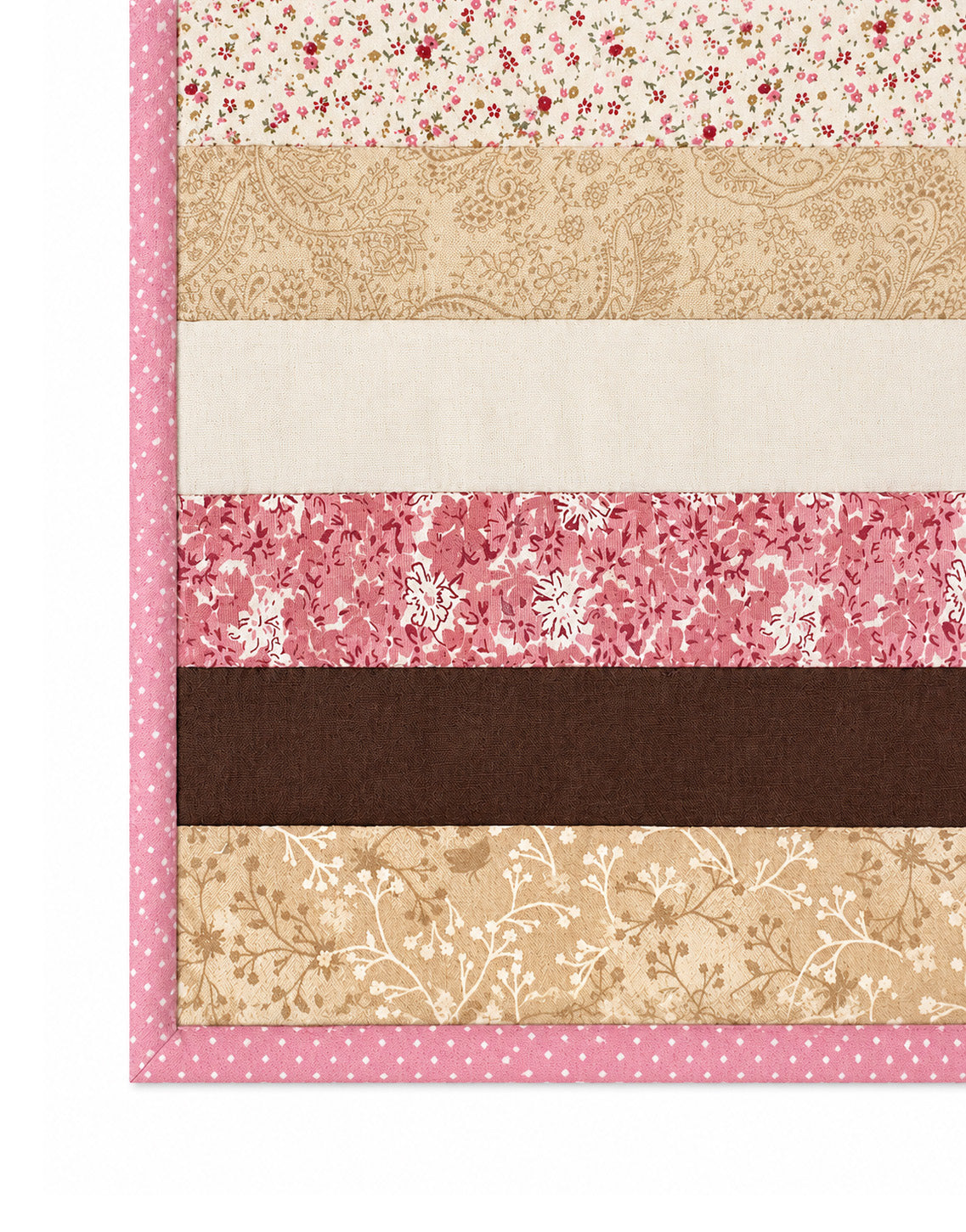 Blush & Beige Baby Quilt Demee Design