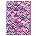Blush & Berry Zigzag Throw / Lap Quilt Demee Design