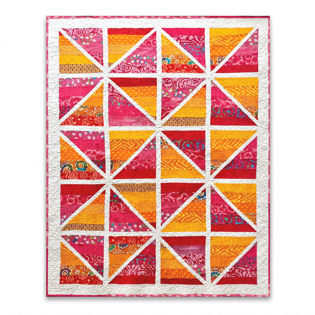 Sunset Patchwork Lap Quilt / Throw Demee Design