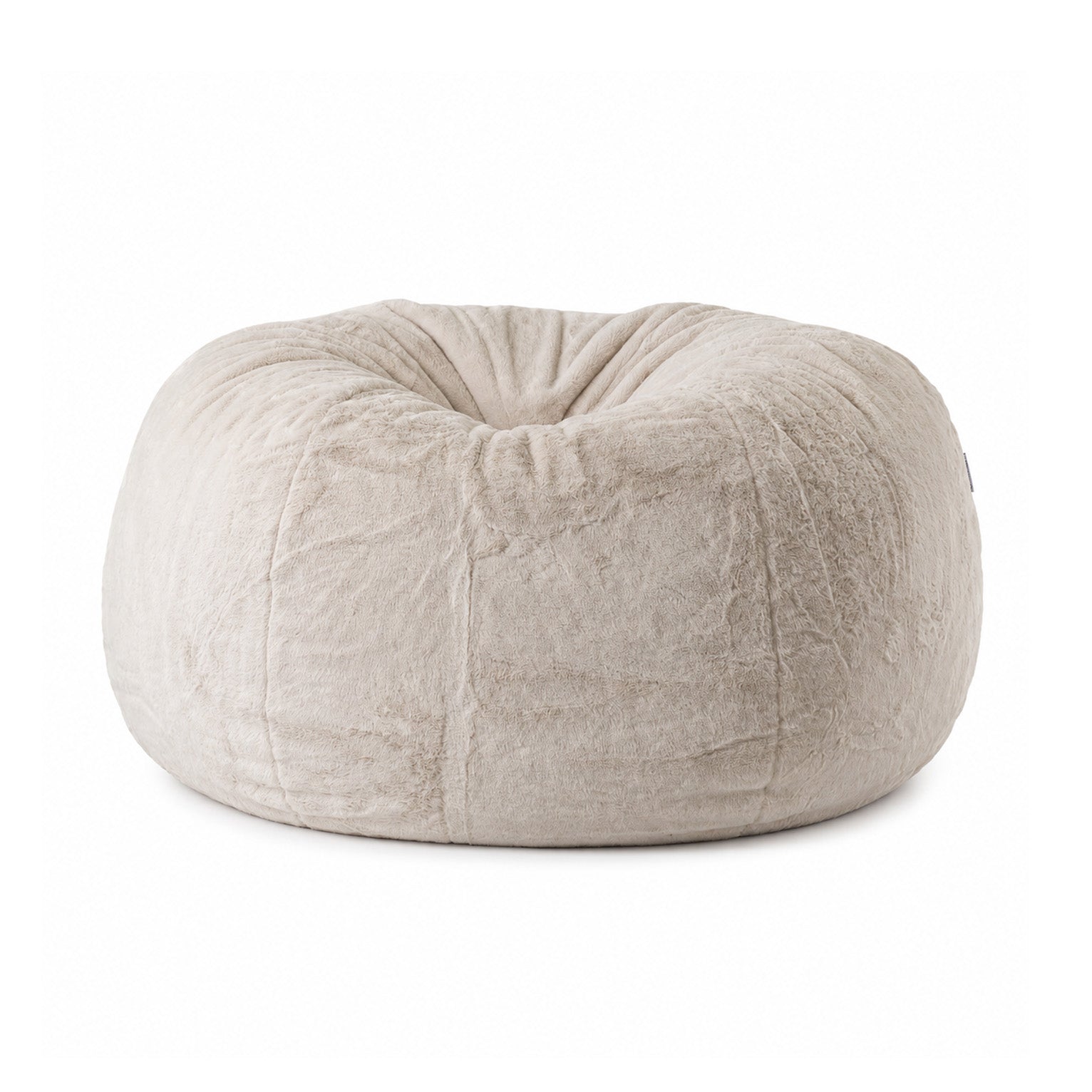 Cloud Plush Fur Bean Bag - Champagne Latte Ivory & Deene