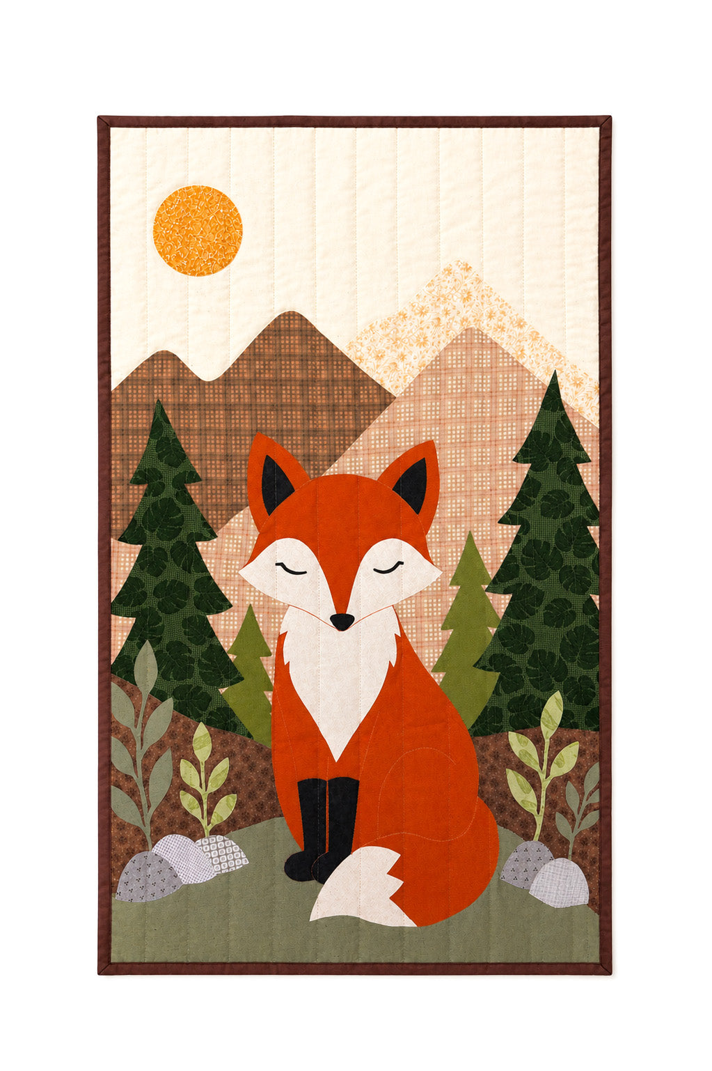 Fox Wall Hanging - Textile Art, Nursery Decor Demee Design