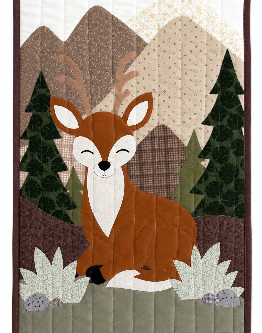 Deer Wall Hanging - Textile Art, Nursery Decor Demee Design