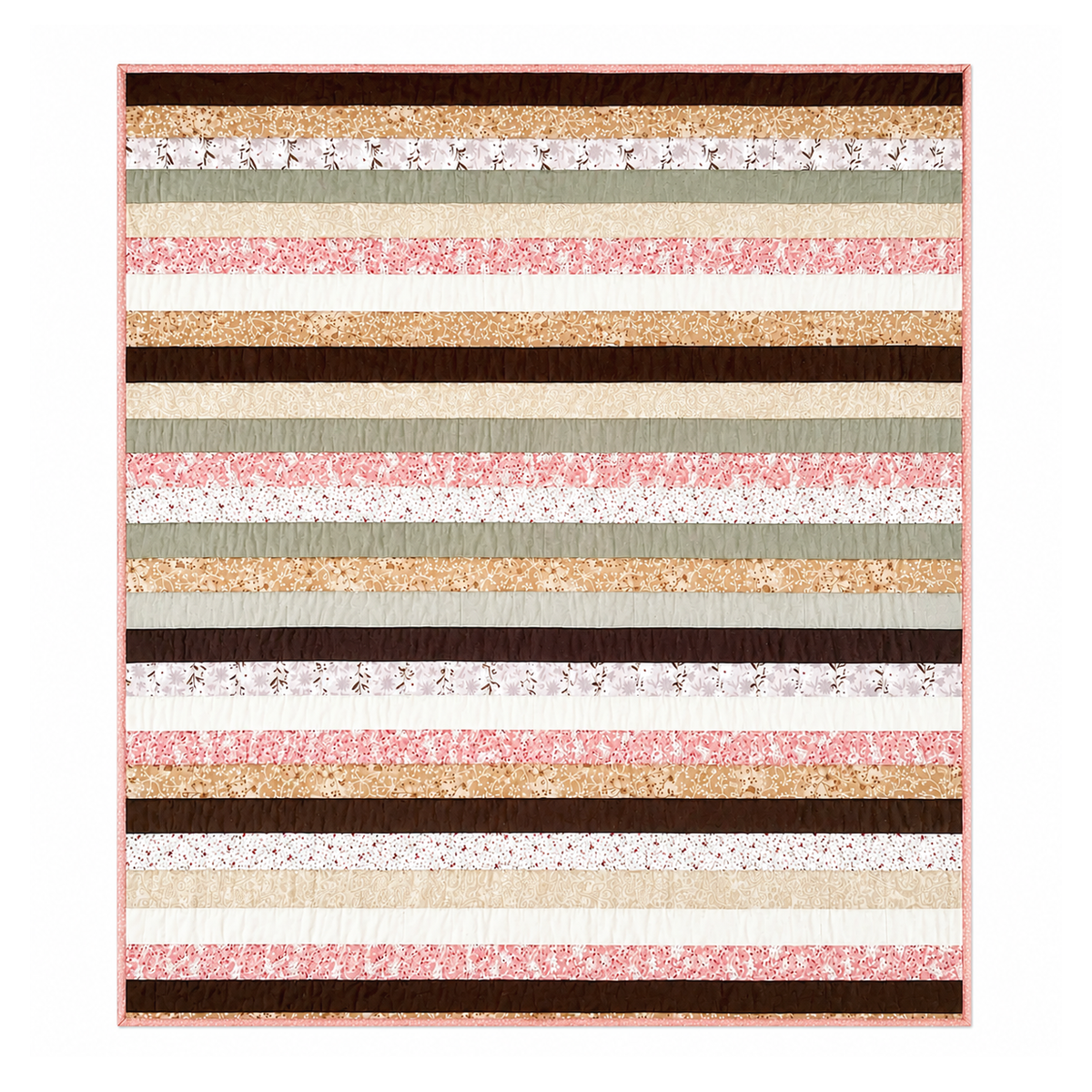 Blush & Beige Baby Quilt Demee Design
