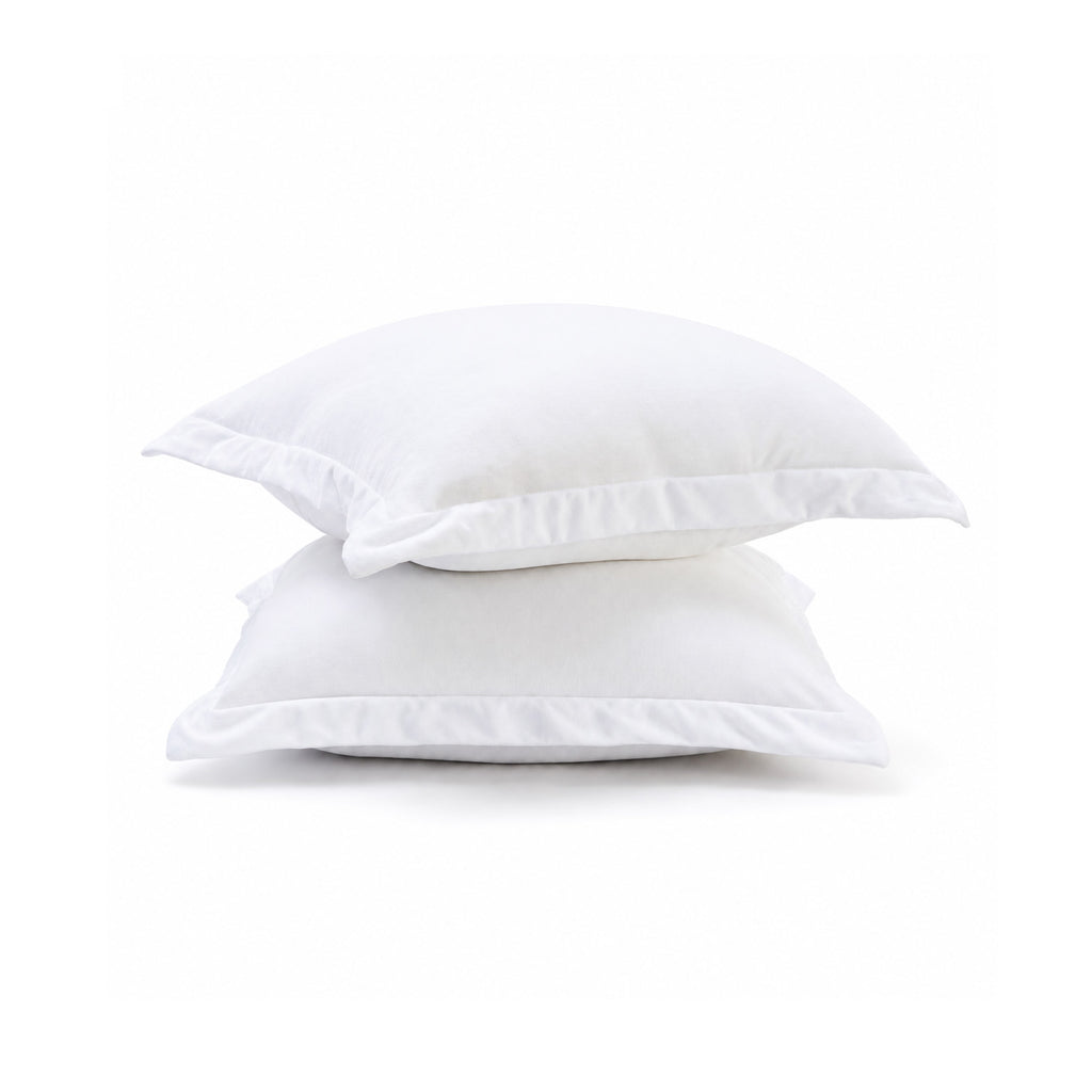 Fur Velvet European Pillowcase Set - Ivory Ivory & Deene