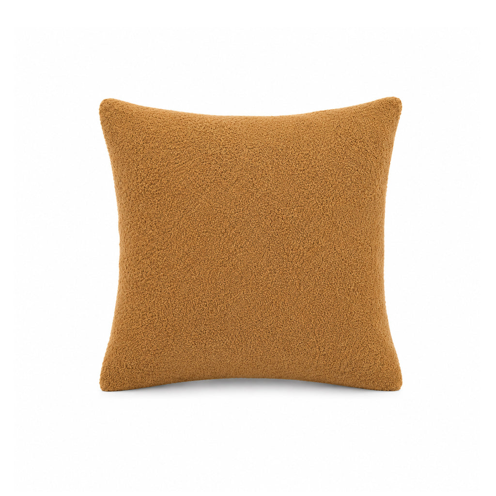 The Golden Hour Boucle Cushion - Mustard Ivory & Deene