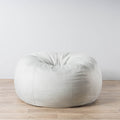 Pierre Fur Bean Bag - Silver Grey Ivory & Deene