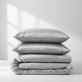 Satin Quilt Cover - Silver Ivory & Deene