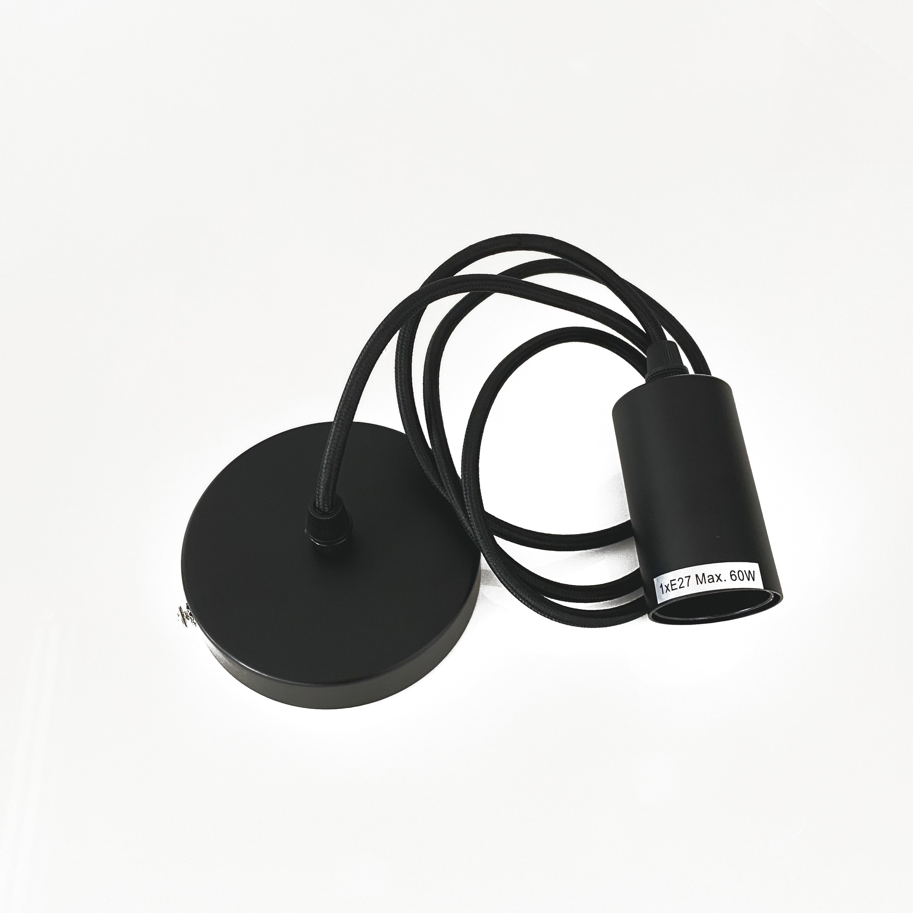 Riley Pendant Light - Matt Black Ivory & Deene