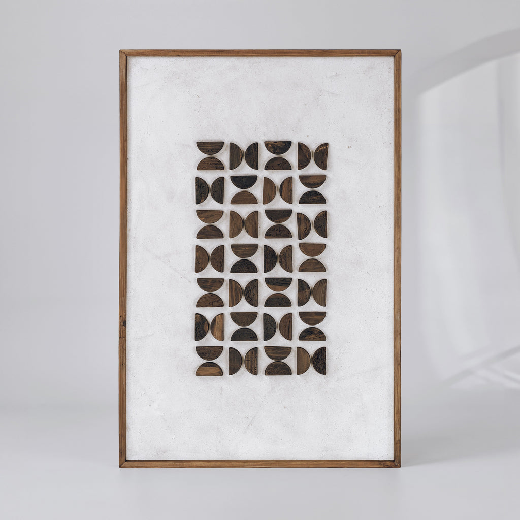 Woodland Muse Dark - Ready To Hang Wall Art - 82x122cm Ivory & Deene