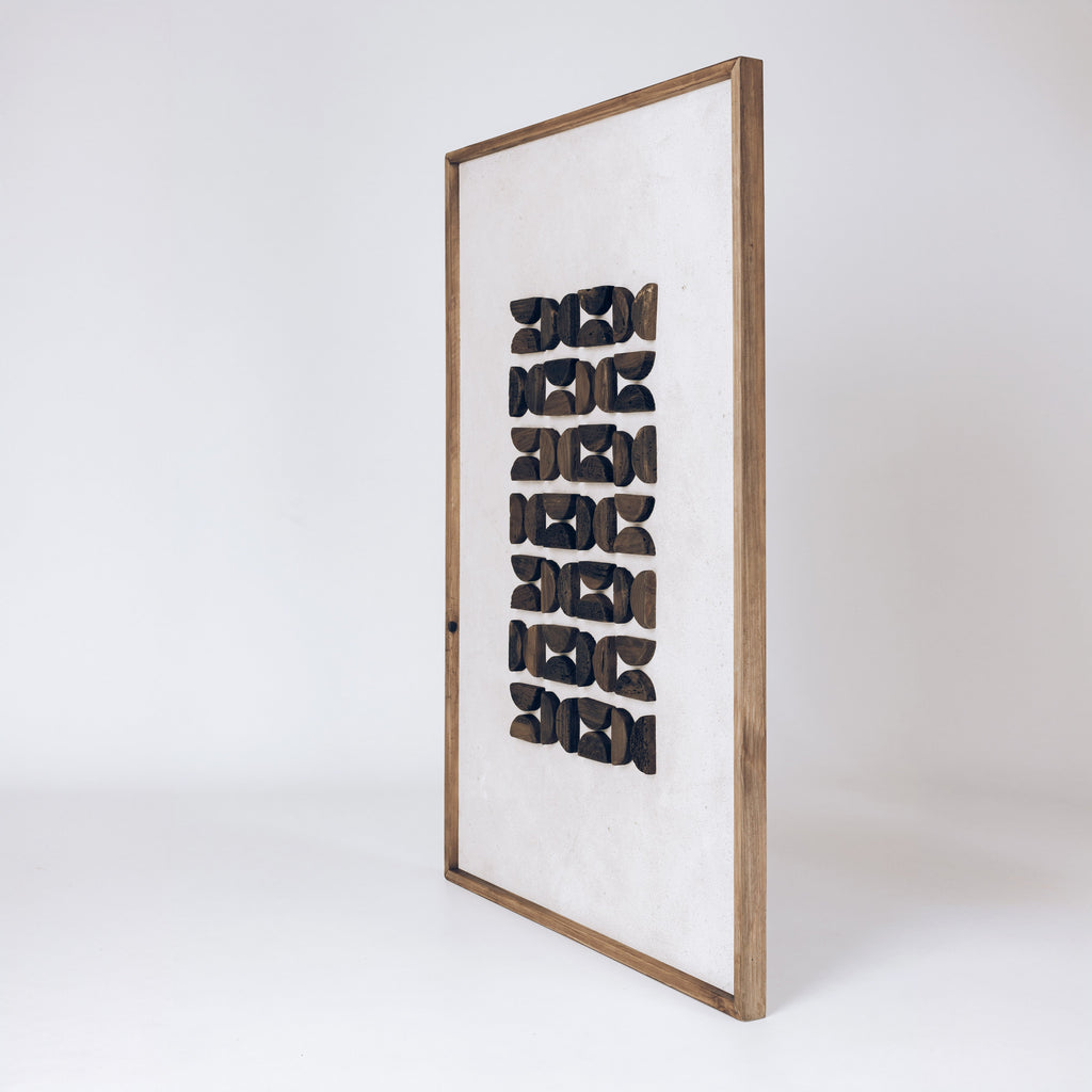Woodland Muse Dark - Ready To Hang Wall Art - 82x122cm Ivory & Deene