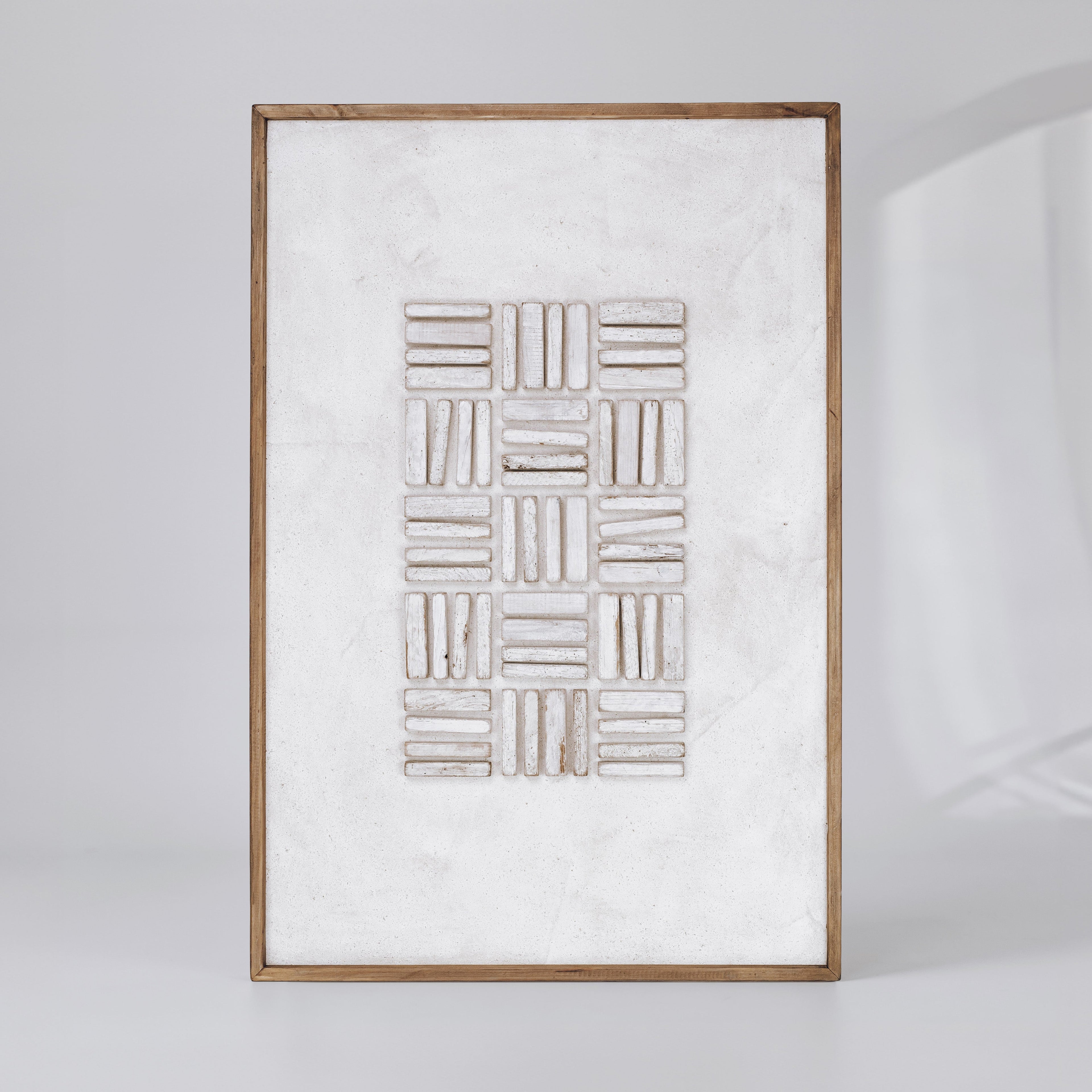 Silent Echos - Ready To Hang Wall Art - 82x122cm Ivory & Deene
