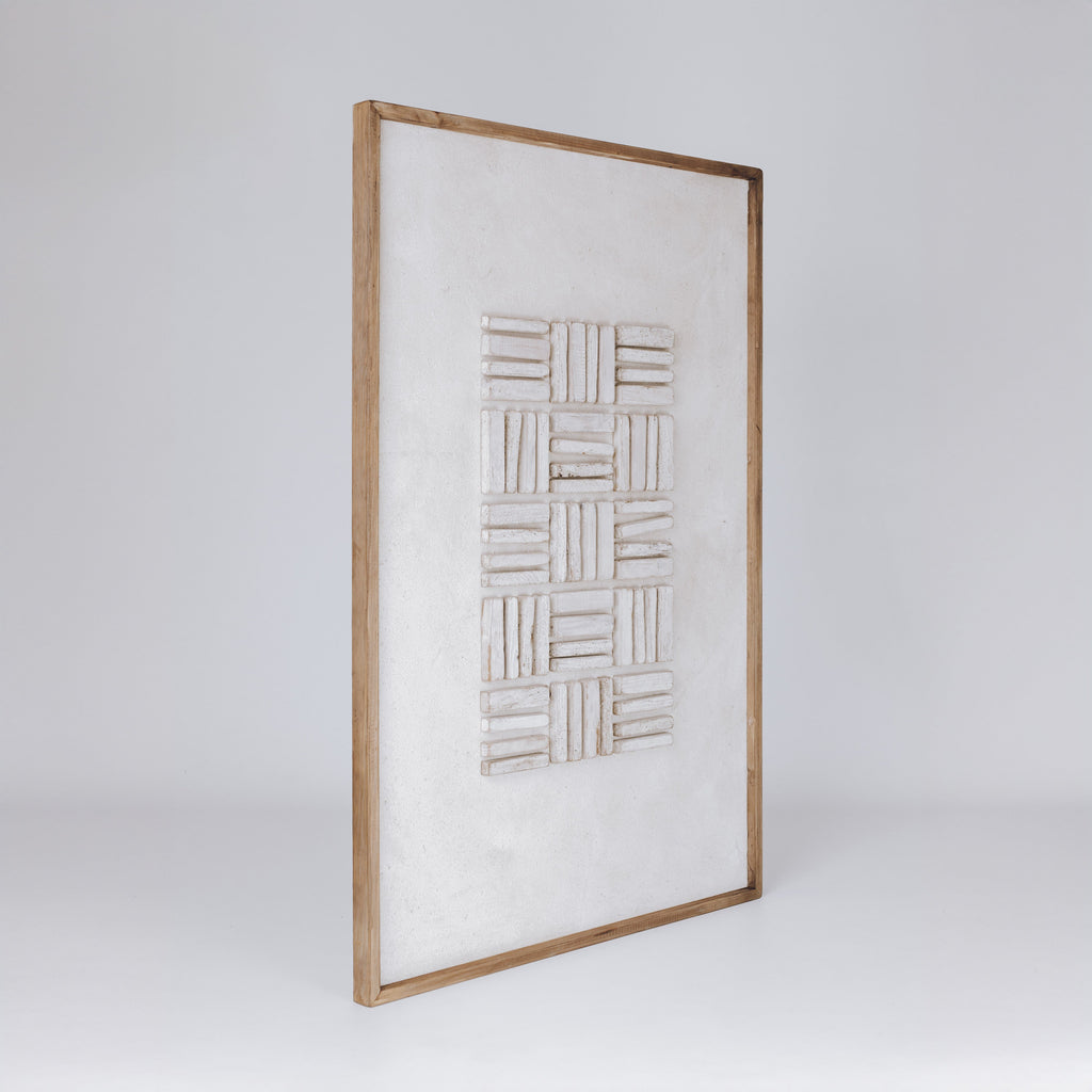 Silent Echos - Ready To Hang Wall Art - 82x122cm Ivory & Deene