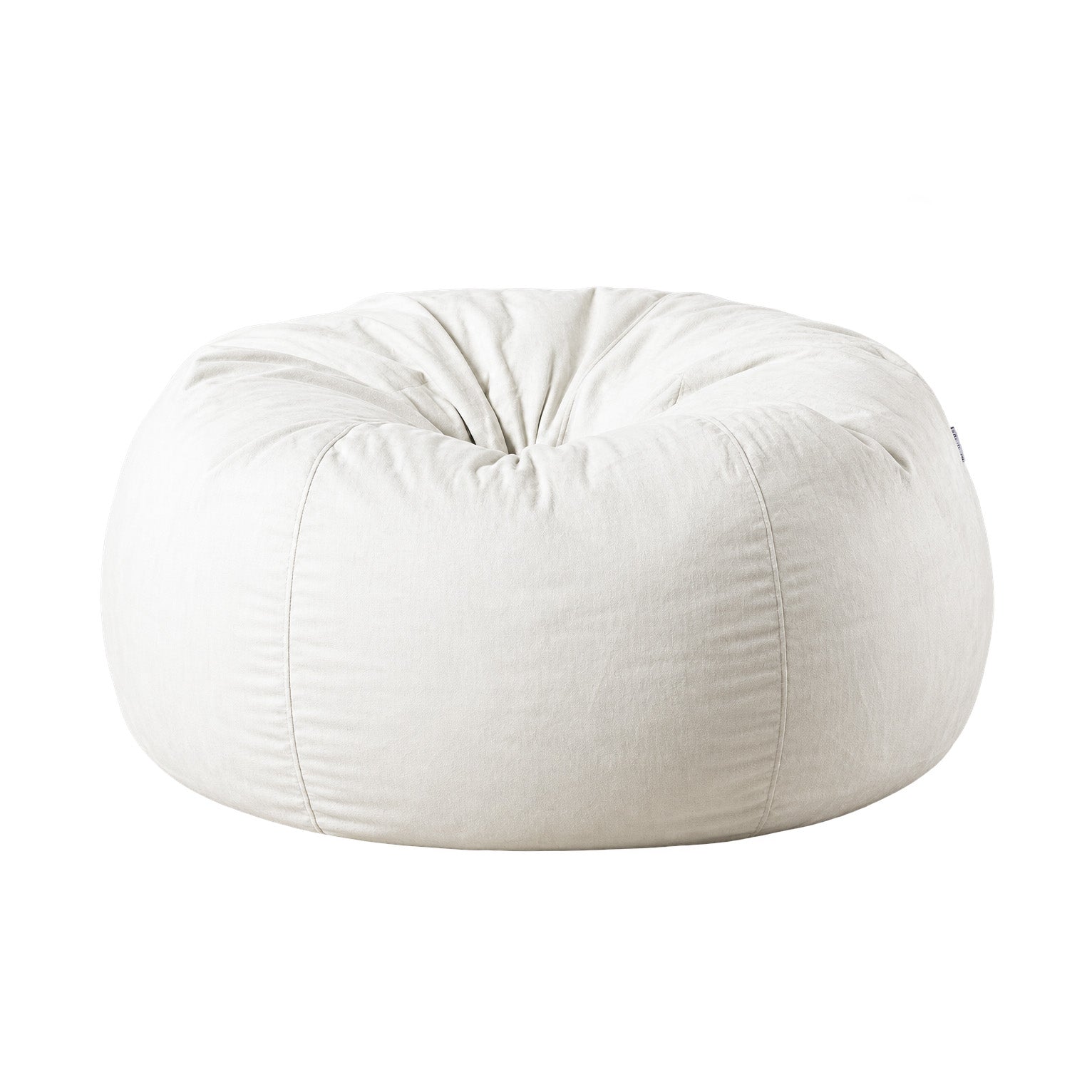 Pierre Plush Lounge Bean Bag – Ivory Ivory & Deene
