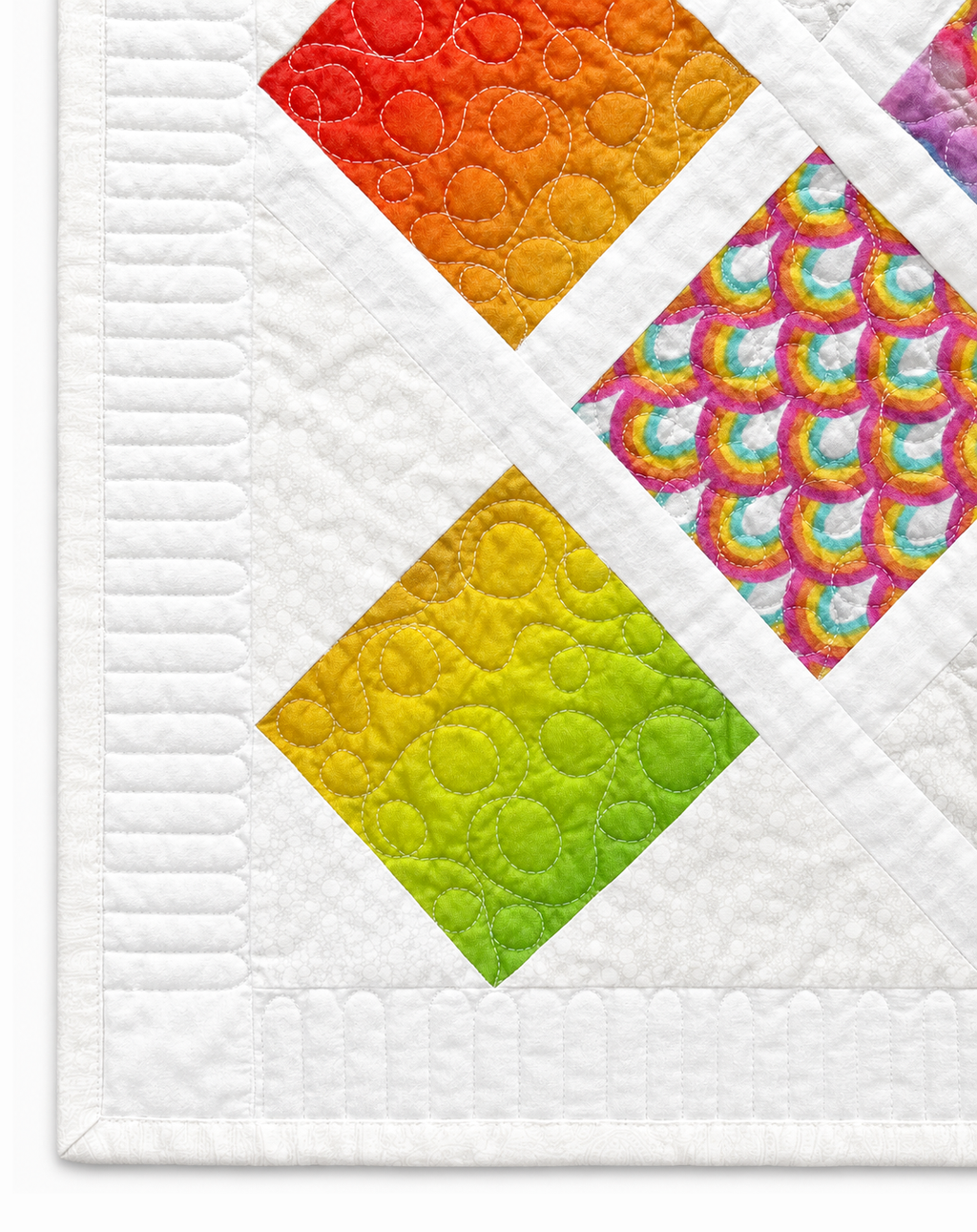 Rainbow Melody Quilt / Throw Demee Design