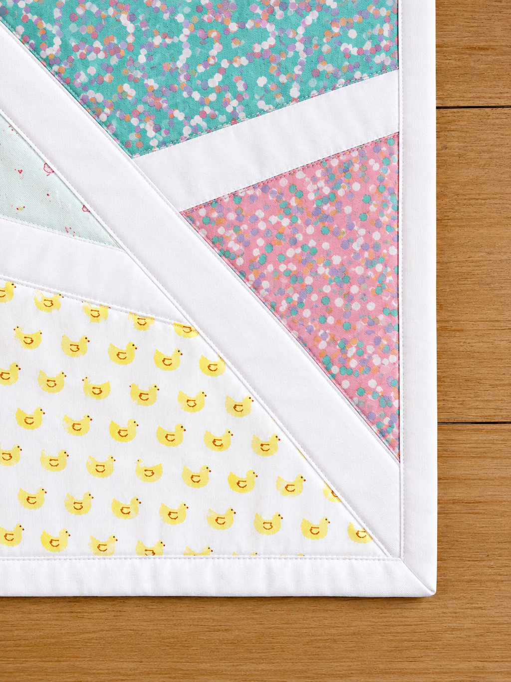 Pastel Geometric Patchwork Quilt Demee Design
