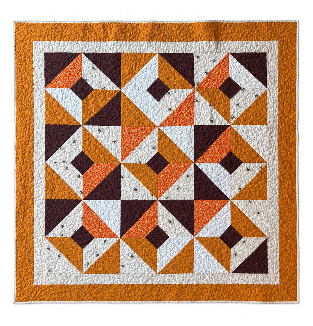 Autumn Honey Throw / Lap Quilt Demee Design