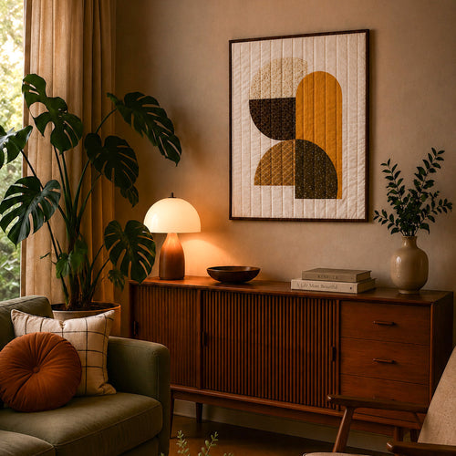 Golden Horizon - Sienna - Quilted Wall Hanging Demee Design