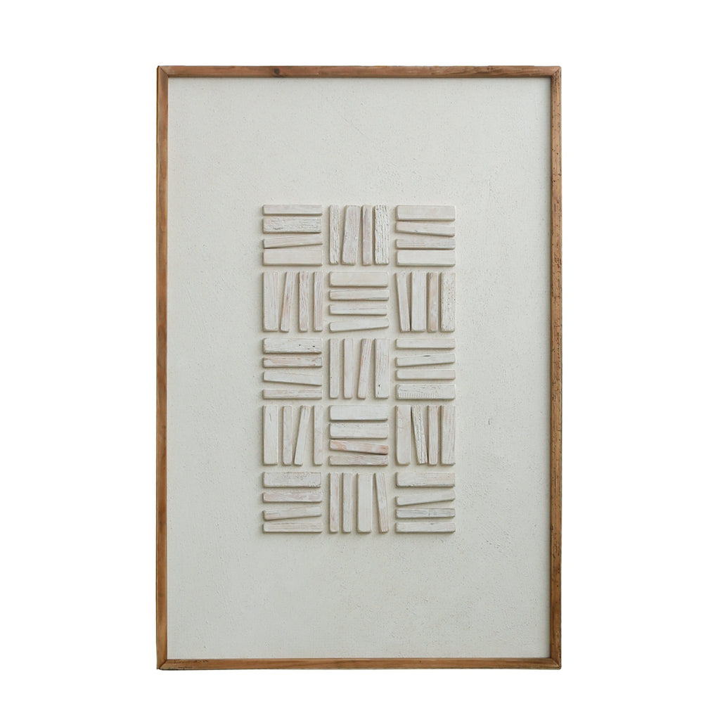Silent Echos - Ready To Hang Wall Art - 82x122cm Ivory & Deene