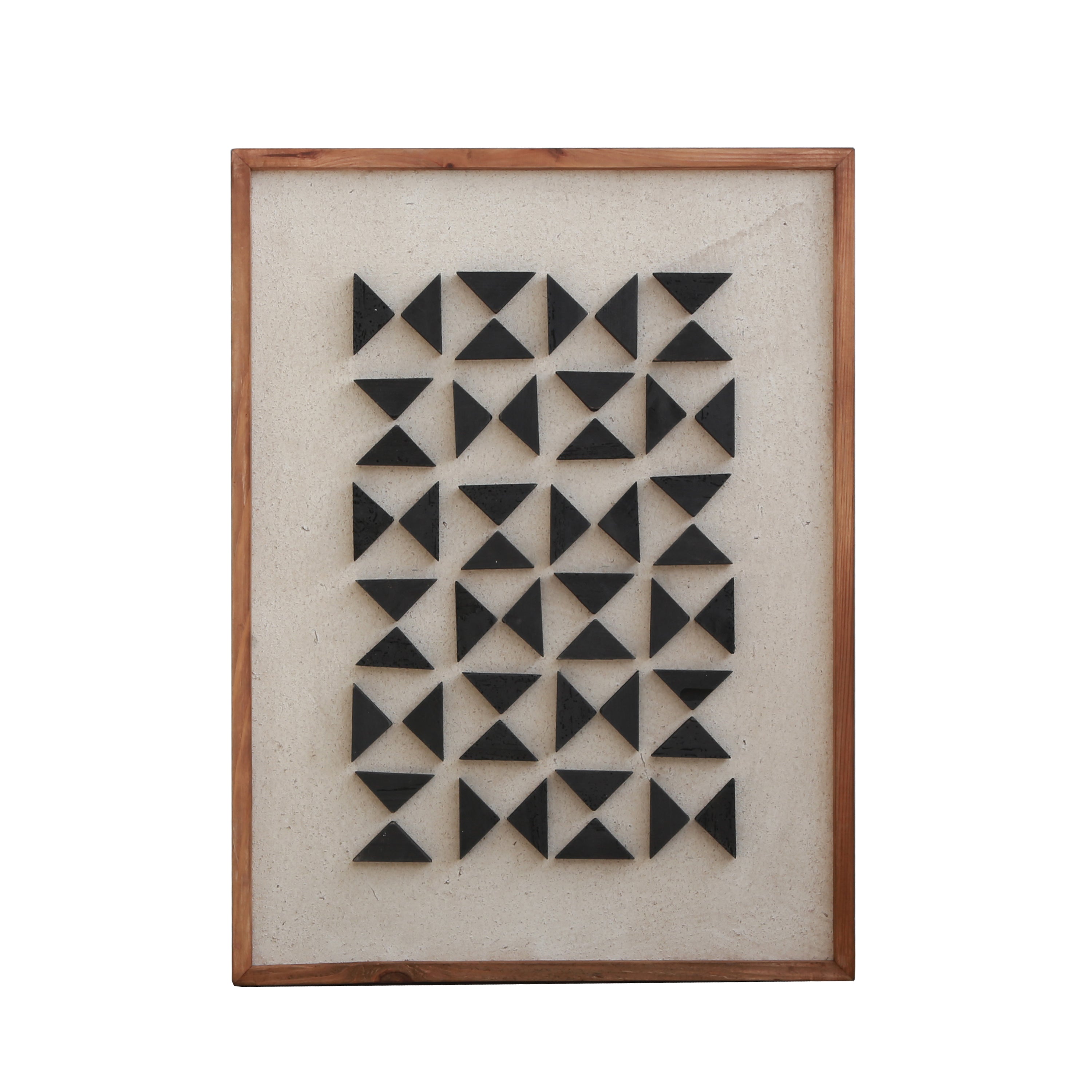 Silhouettes of Elm Rectangle - Ready To Hang Wall Art - 62x82cm Ivory & Deene