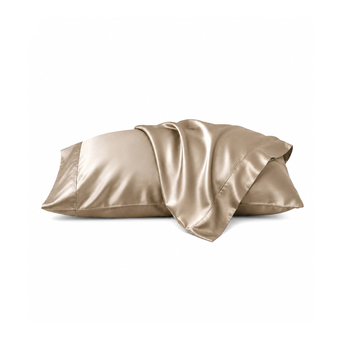 Silky Bamboo Standard Pillowcase Set - Latte Ivory & Deene