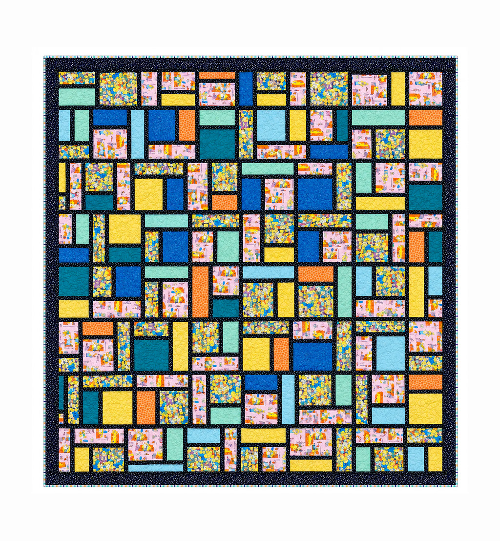 Simpsons Quilt – Geometric Patchwork Blanket Demee Design