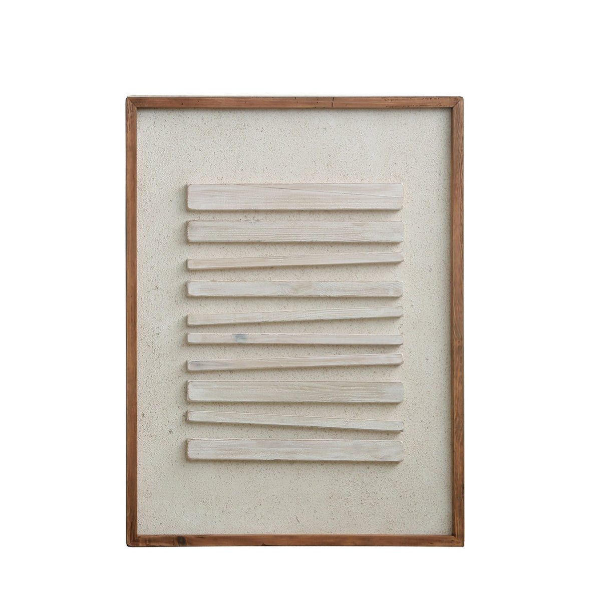 Strahan Horizon Light - Ready To Hang Wall Art - 62x82cm Ivory & Deene