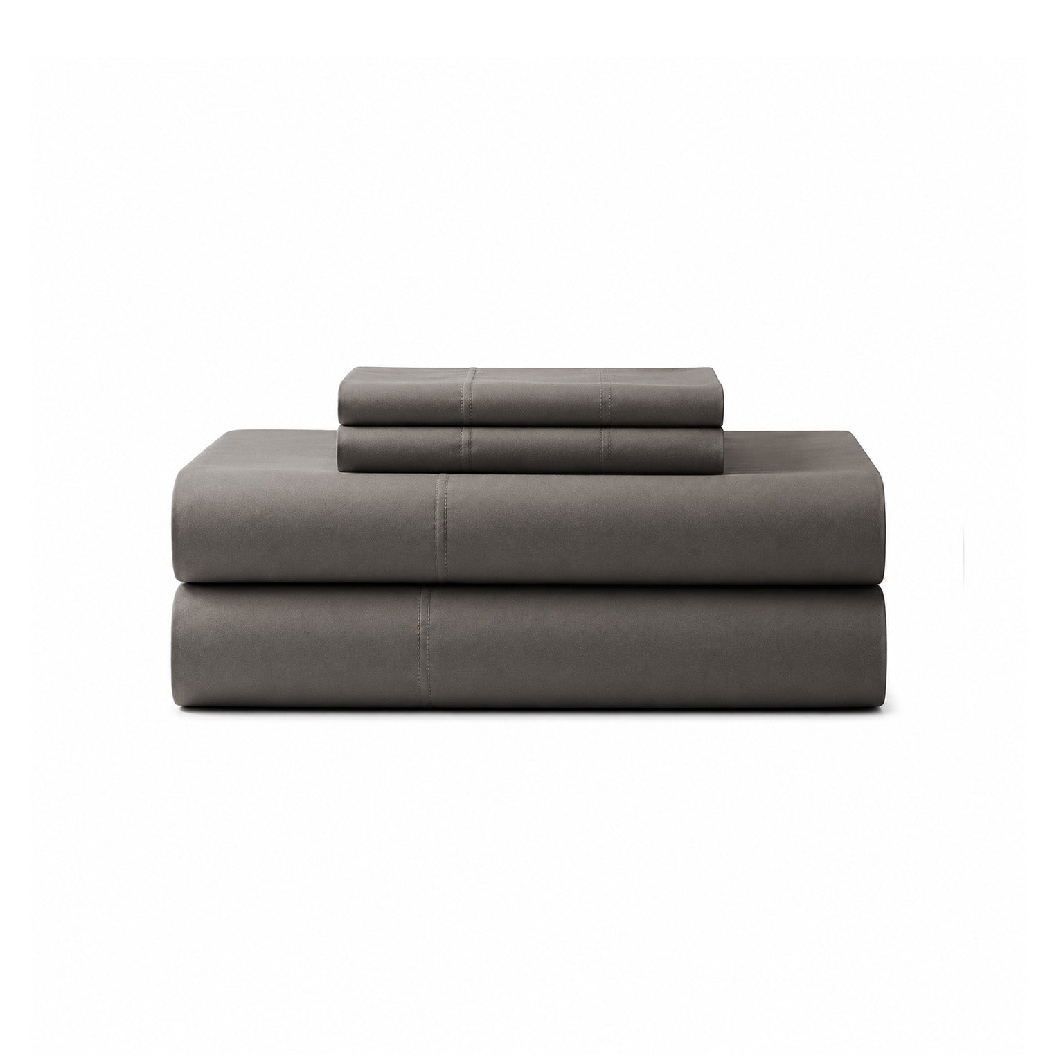 The Haven Sheet Set - Charcoal Grey Ivory & Deene