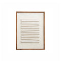 The Linea Wall Art - White Ivory & Deene