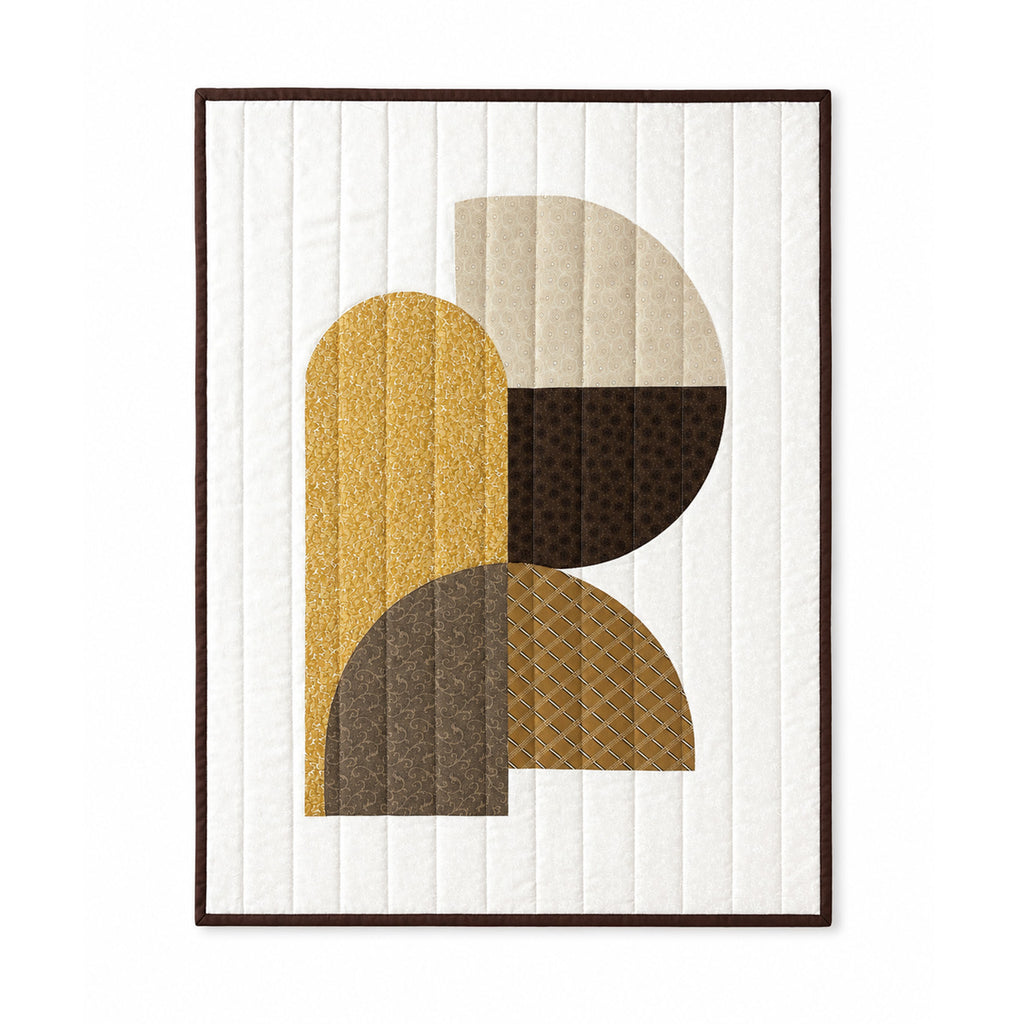 Golden Horizon - Terracotta - Quilted Wall Hanging Demee Design