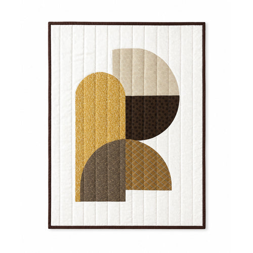 Golden Horizon - Terracotta - Quilted Wall Hanging Demee Design
