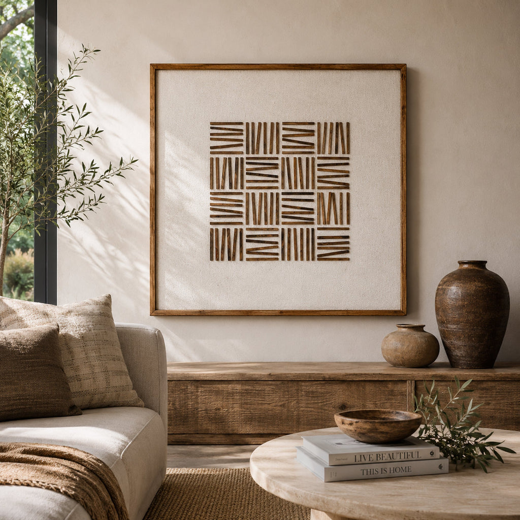 Alpine Light - Ready To Hang Wall Art - 2 Sizes Ivory & Deene