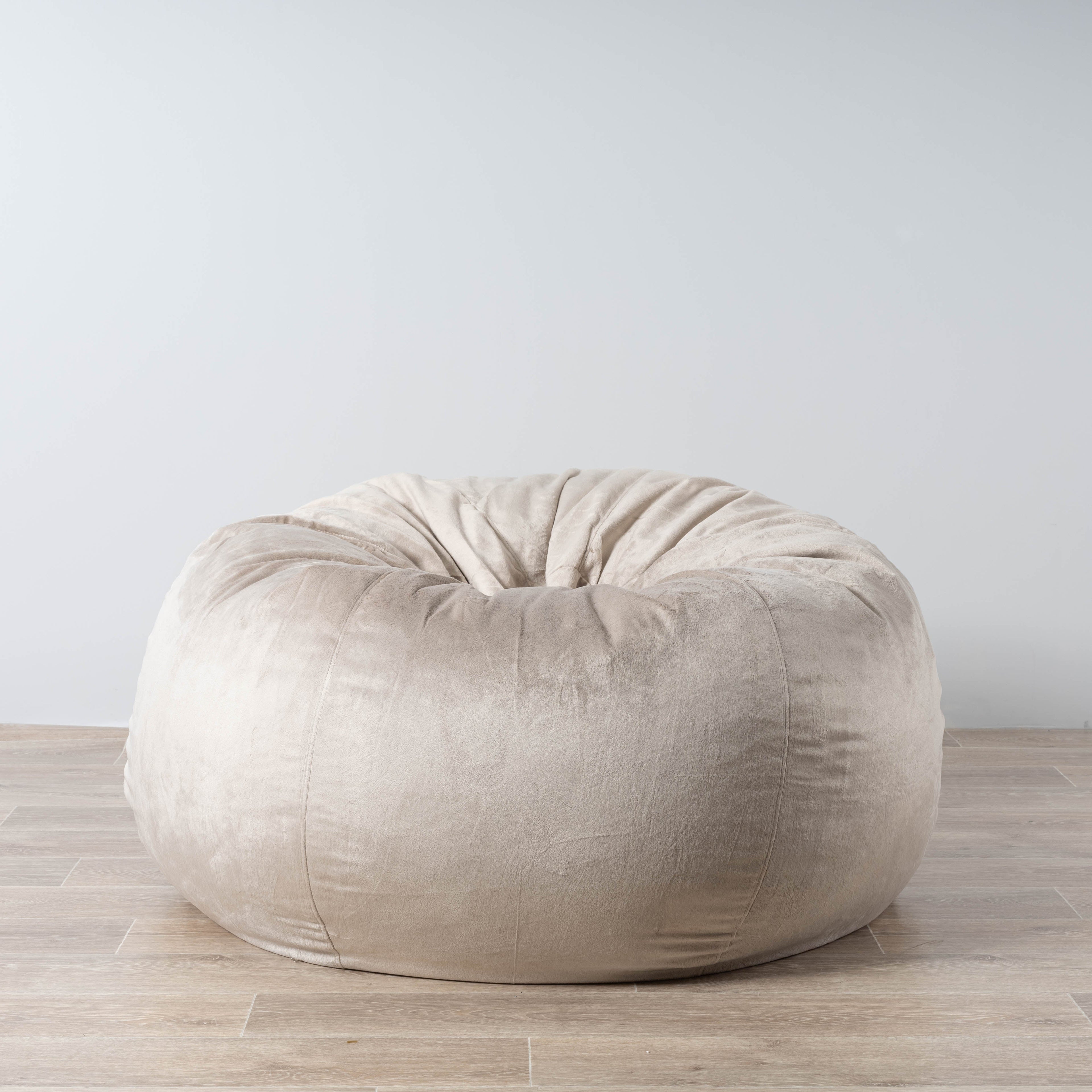 Pierre Fur Bean Bag - Champagne Latte Ivory & Deene
