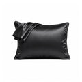 Satin Pillowcase Set - Charcoal Ivory & Deene