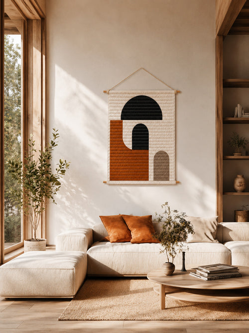 Clay - Handmade Quilted Wall Hanging Demee Design