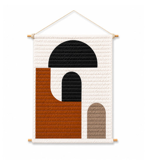 Clay - Handmade Quilted Wall Hanging Demee Design