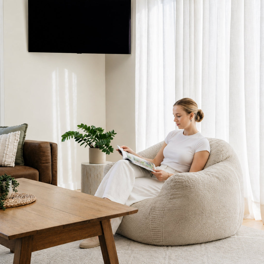 DreamPod® Chair - Champagne Ivory & Deene