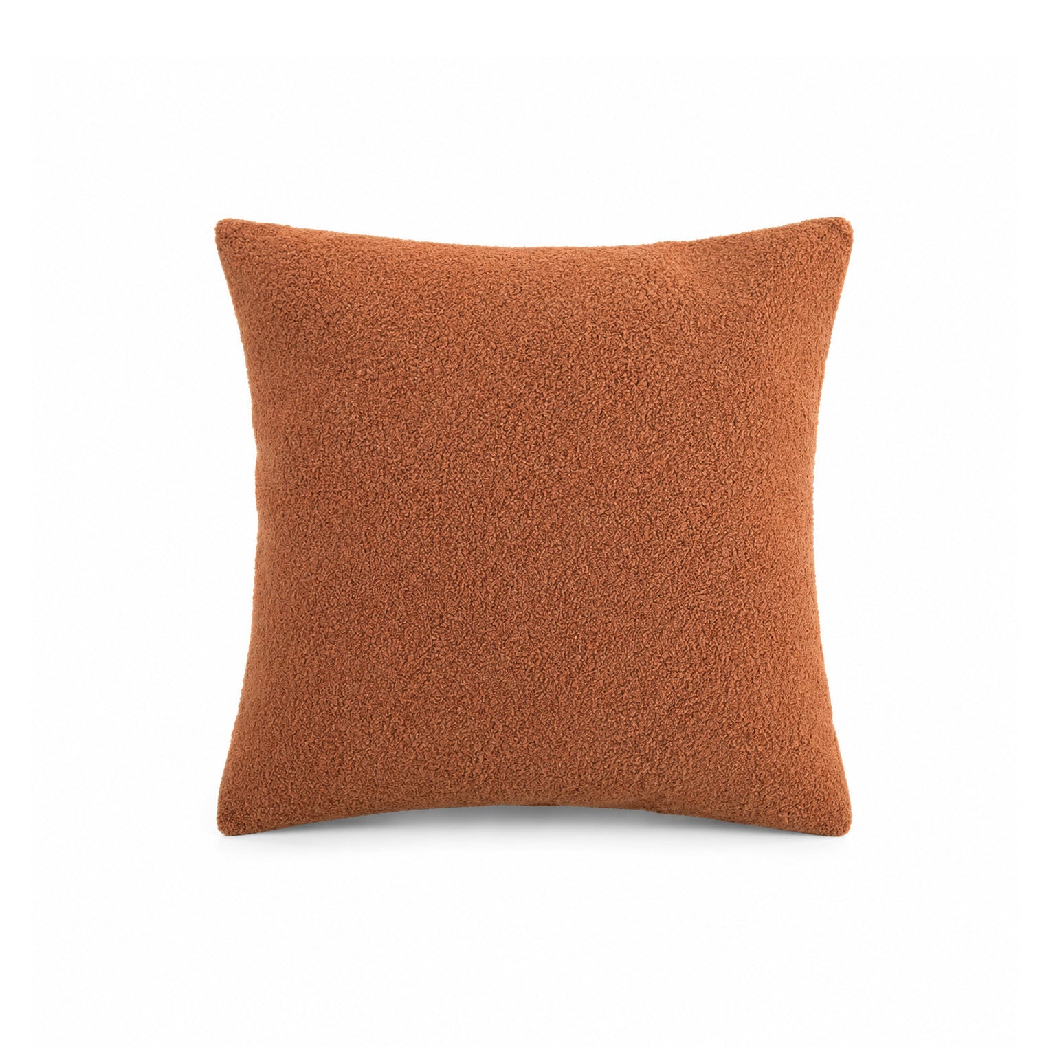 The Ember Boucle Cushion - Rust Ivory & Deene