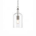 Kendall Glass Pendant Light - Nickel Ivory & Deene