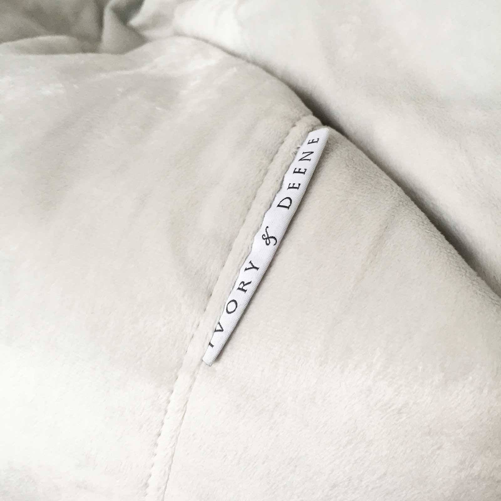Pierre Fur Bean Bag - White Ivory & Deene