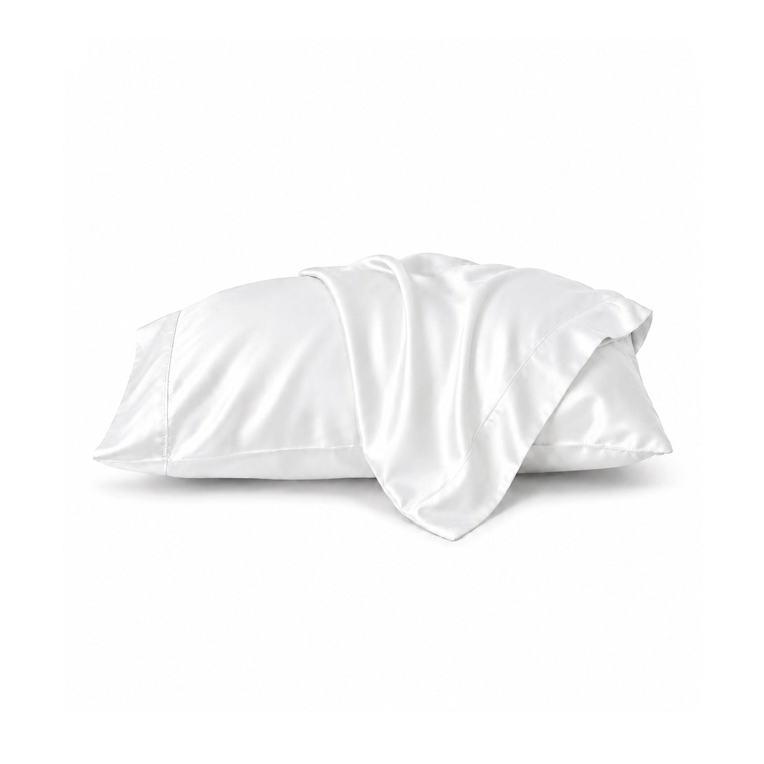 Silky Bamboo Pillowcase Set - White Ivory & Deene