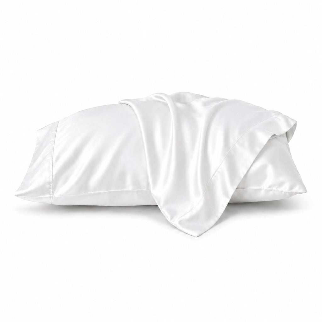 Silky Soft Bamboo Pillowcase Set - White Ivory & Deene
