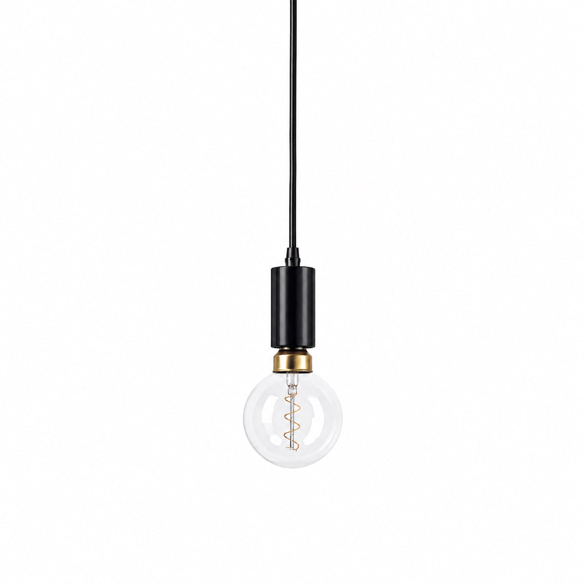 Riley Pendant Light - Matt Black Ivory & Deene
