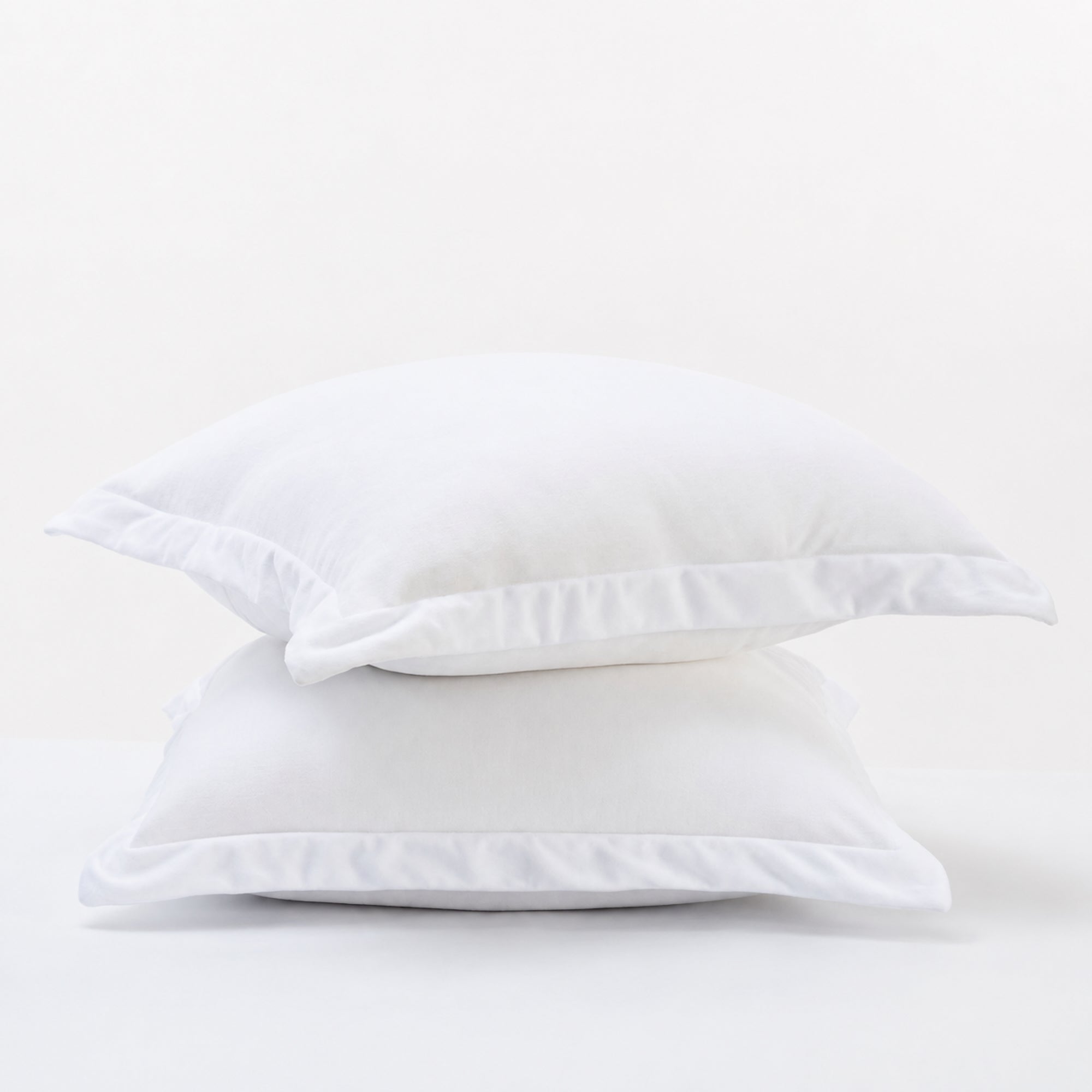 Fur Velvet European Pillowcase Set - Ivory Ivory & Deene